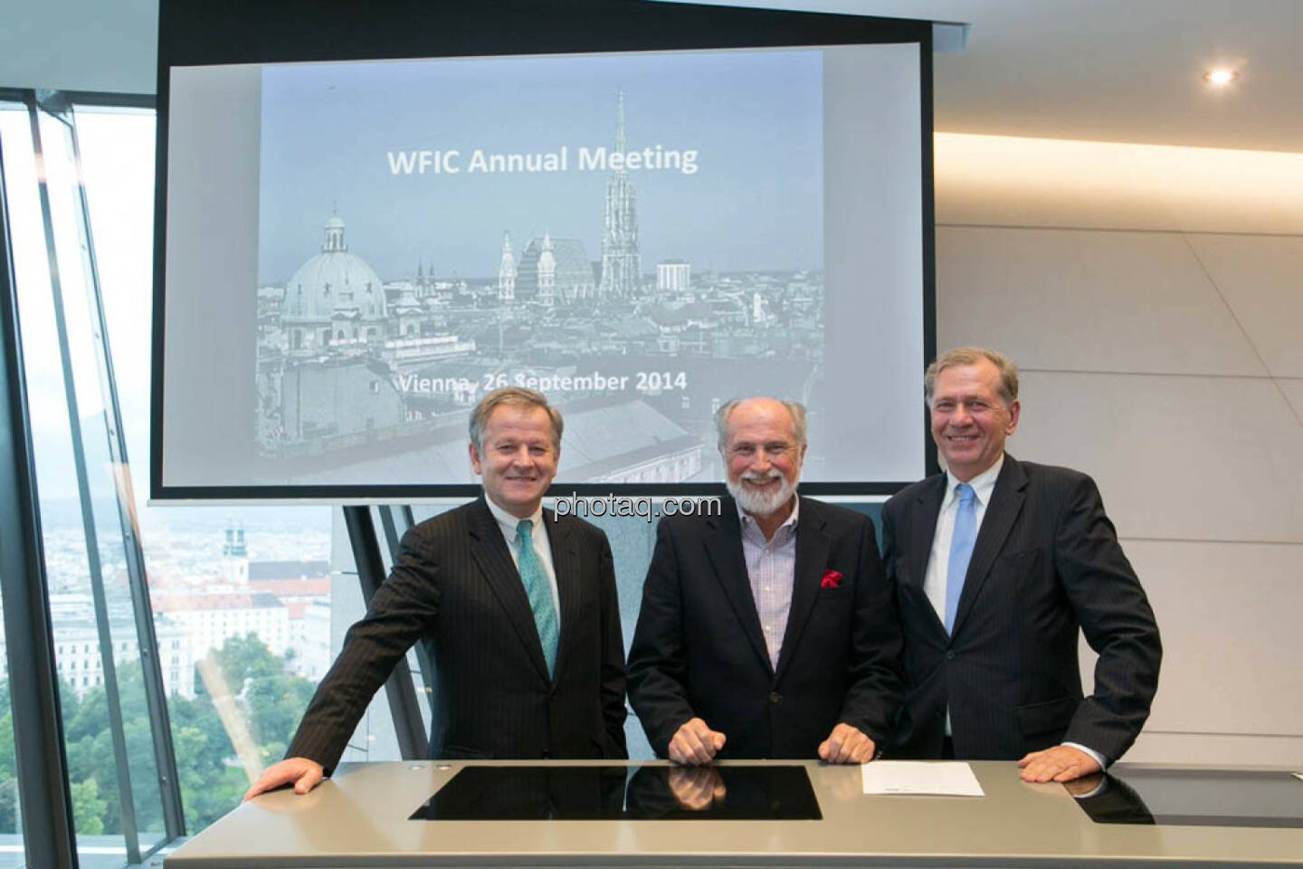Eduard Zehetner (Immofinanz), Roger Ganser (WFIC), Wilhelm Rasinger (IVA)