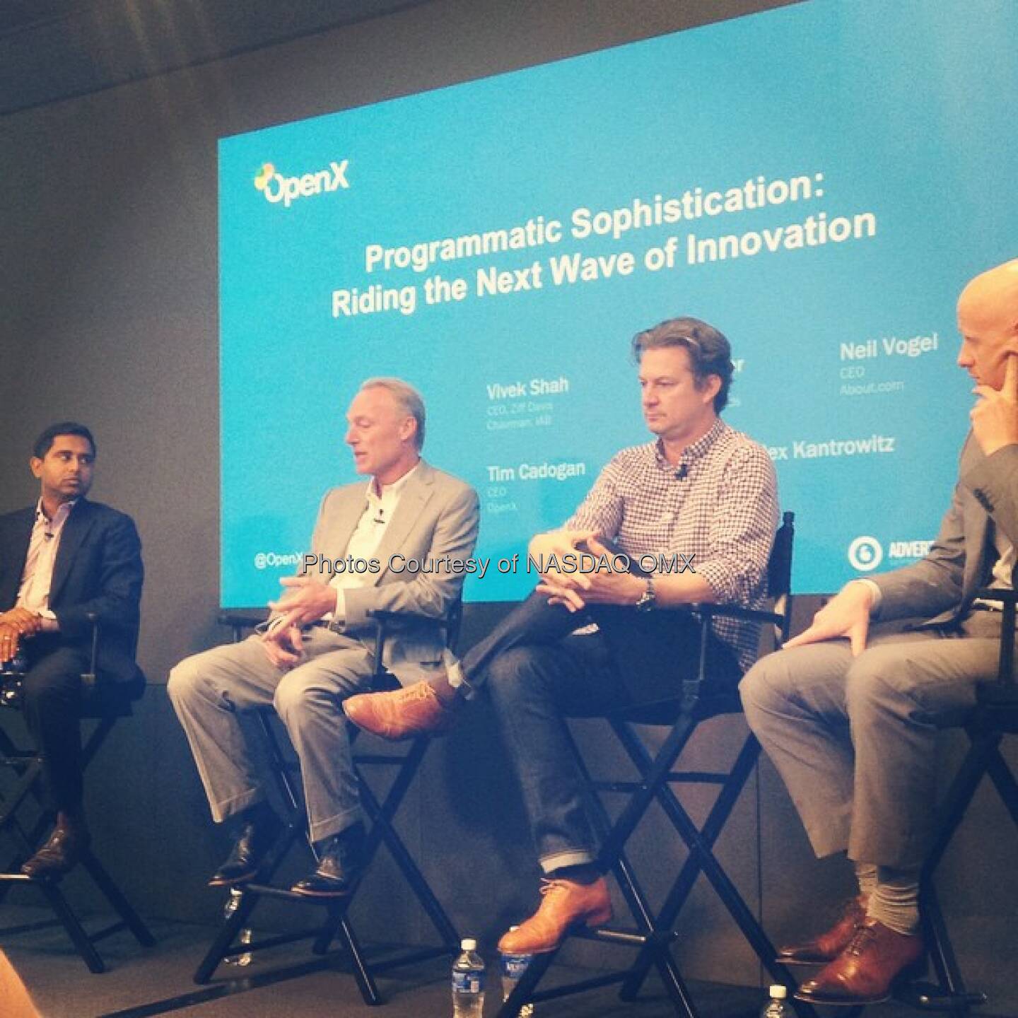 Discussing The next wave of innovation in Ad technology here at #Adweek. @advertisingweek  Source: http://facebook.com/NASDAQ