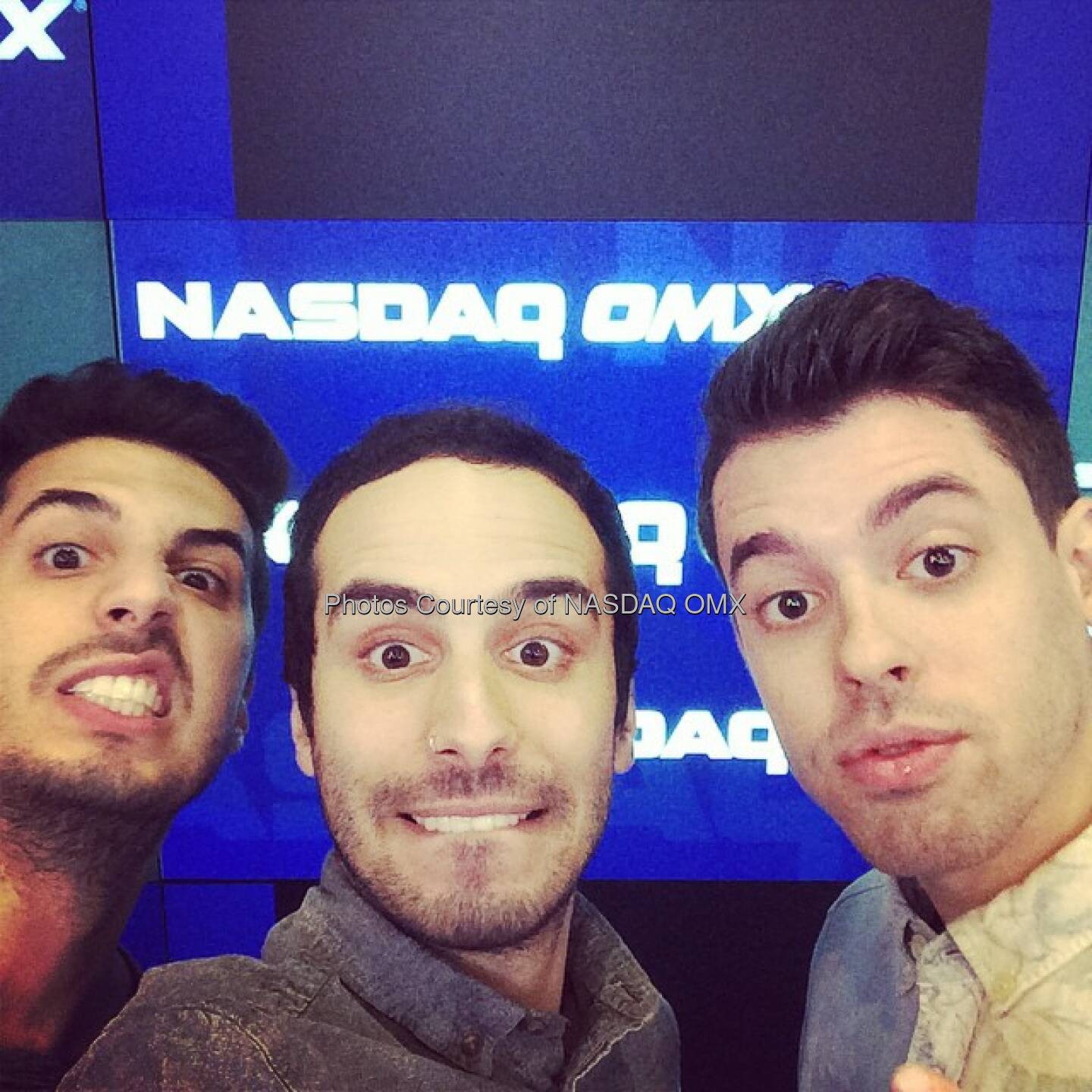 Cash Cash takes a #selfie at @nasdaq for their surprise @Shazam Concert! @cashcashmusic  Source: http://facebook.com/NASDAQ
