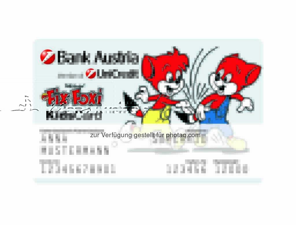 Fix&Foxi KidsCard - Von 1. Oktober bis 30. November 2014 eröffnete KidsCards bieten 3 Prozent Fixzinsen p.a. bis 31. Dezember 2015 bei Guthaben bis 1.000 Euro (Bild: Bank Austria), © Aussendung (01.10.2014) 