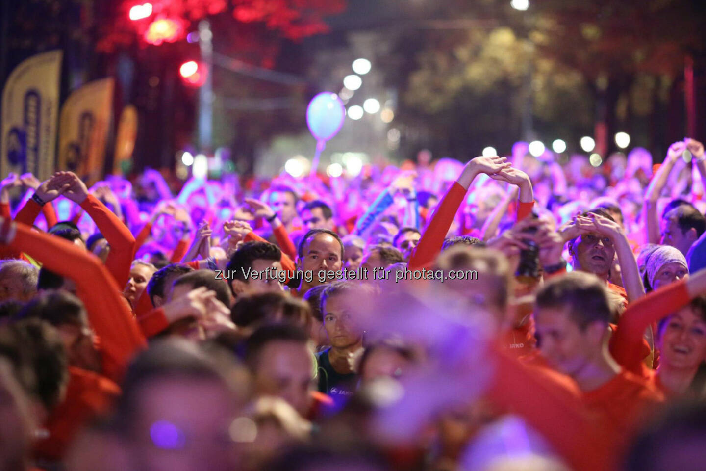 erste bank vienna night run 2014, Startgedränge