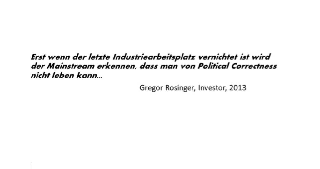 Political Correctness in der Industrie (Gregor Rosinger) (01.10.2014) 