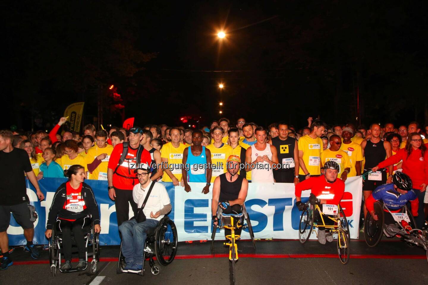 erste bank vienna night run, vor dem start