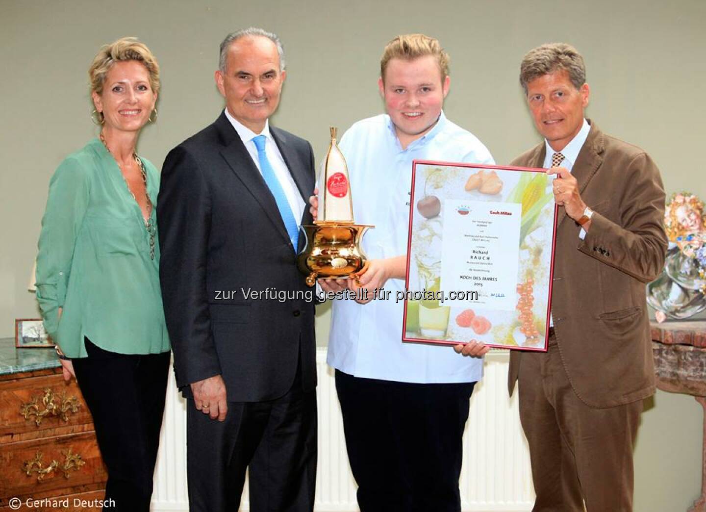 Agranag und Gault&Millau haben Richard Rauch, den jungen Küchenchef aus der Steiermark, mit der begehrtesten Auszeichnung in der heimischen Gastronomiebranche „Koch des Jahres 2015“ ausgezeichnet.