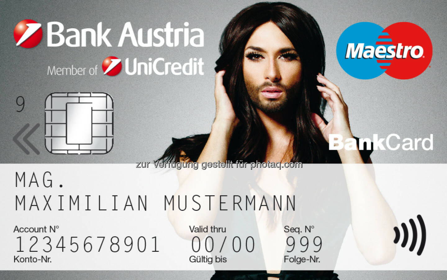 Bank Austria: Conchita Wurst als neues Werbetestimonial für CashBack