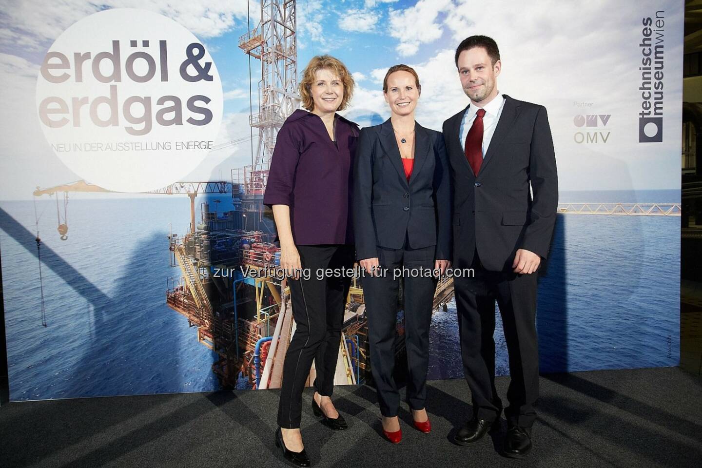 Direktorin Gabriele Zuna-Kratky (TMW), Sonja Böhme, Head of OMV Corporate Sustainability und Bernhard Schmidt (TMW): Technisches Museum Wien: Erdöl & Erdgas - Neuer Ausstellungsbereich im Technischen Museum Wien eröffnet