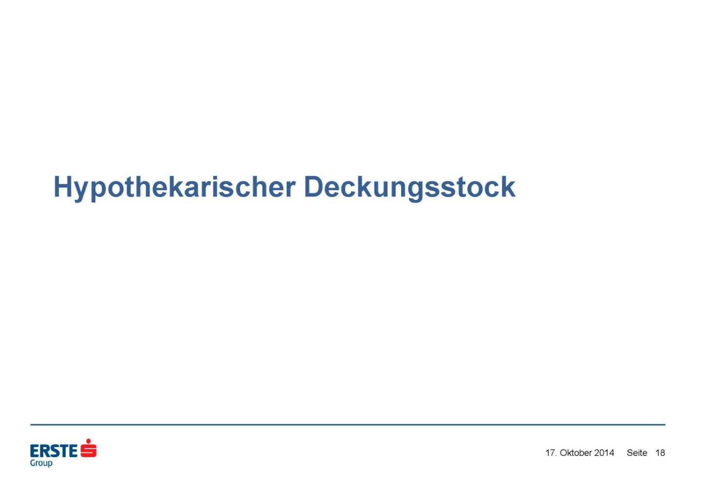 Hypothekarischer Deckungsstock