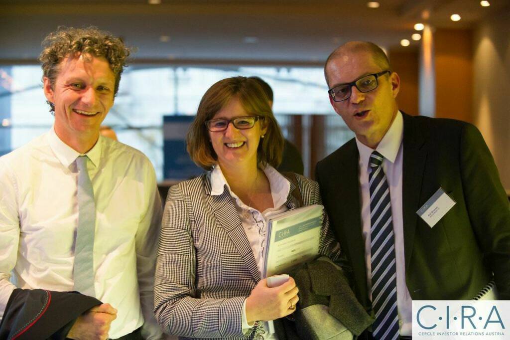 Andreas Posavac (Ipreo), Henriette Lininger (Wiener Börse), Karl Brauneis (Wiener Börse), © C.I.R.A. (21.10.2014) 