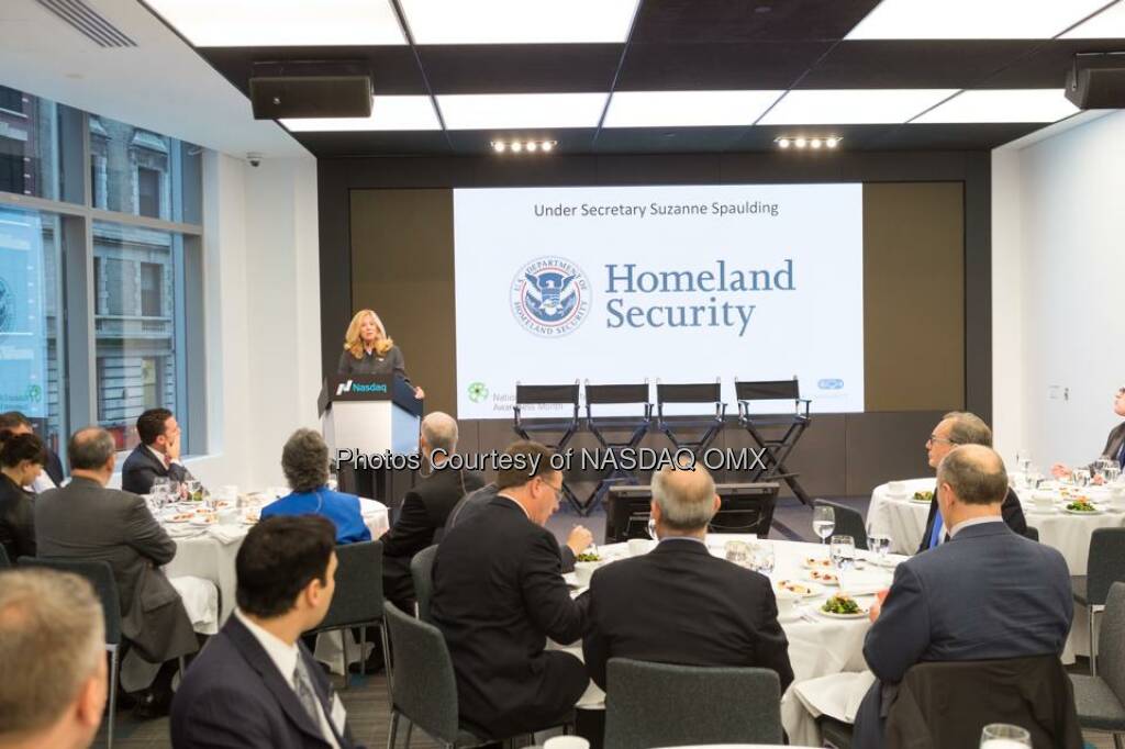 Fantastic photos from #NCSAM at Nasdaq today. Big thanks to National Cyber Security Alliance, we were honored to host!  Source: http://facebook.com/NASDAQ (23.10.2014) 