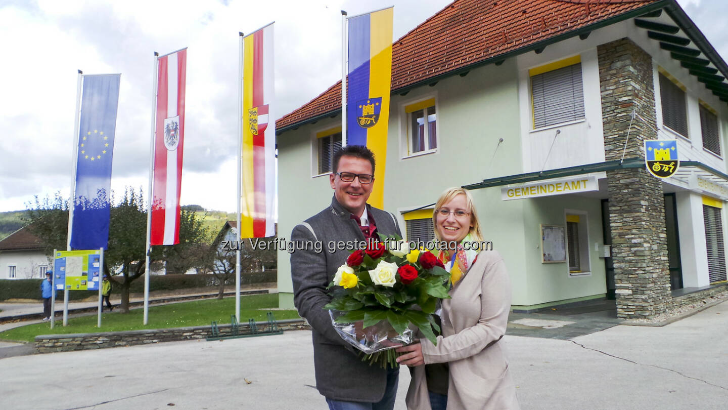 BZÖ-Korak: LAbg. Willi Korak gratuliert Tamara Skubel zur Vizebürgermeisterin