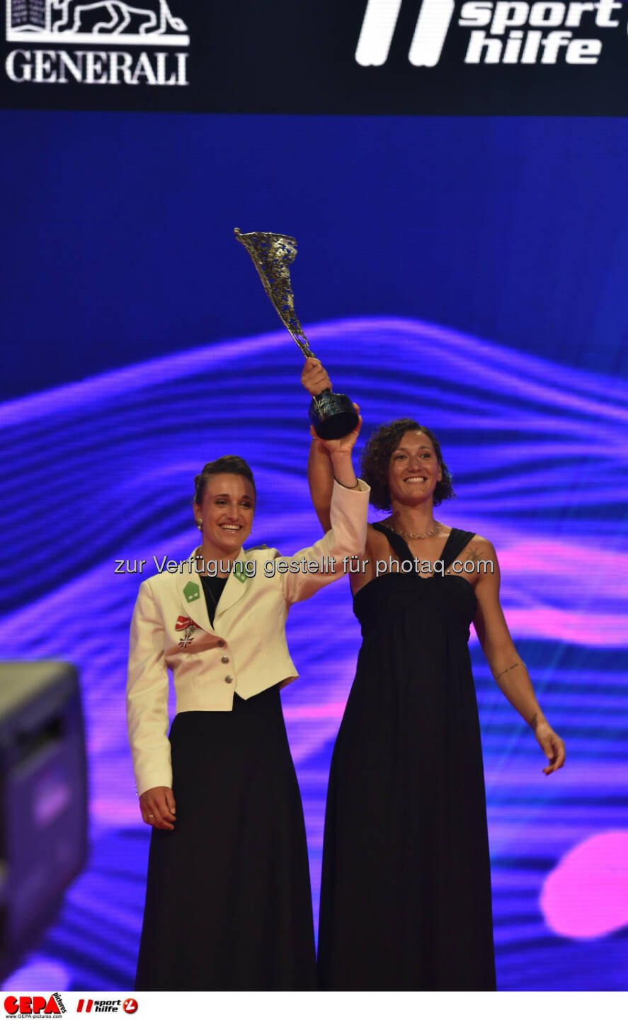 Lara Vadlau and Jolanta Ogar, Mannschaft des Jahres, Lotterien Gala Nacht des Sports, Photo: Gepa pictures/ Michael Riedler