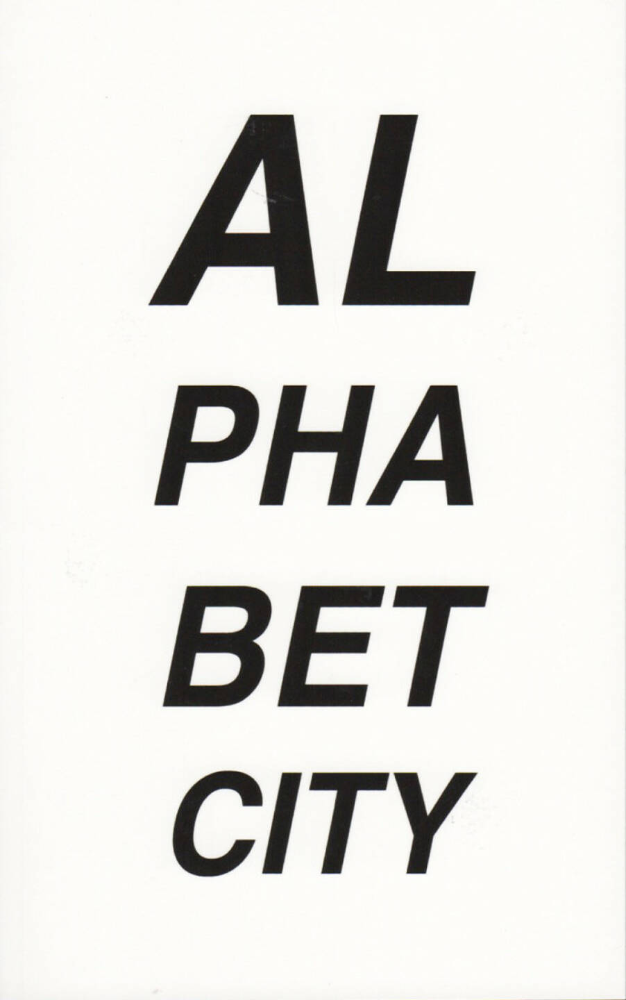 Pascal Anders - Alphabet City, Self published 2011, Cover - http://josefchladek.com/book/pascal_anders_-alphabet_city