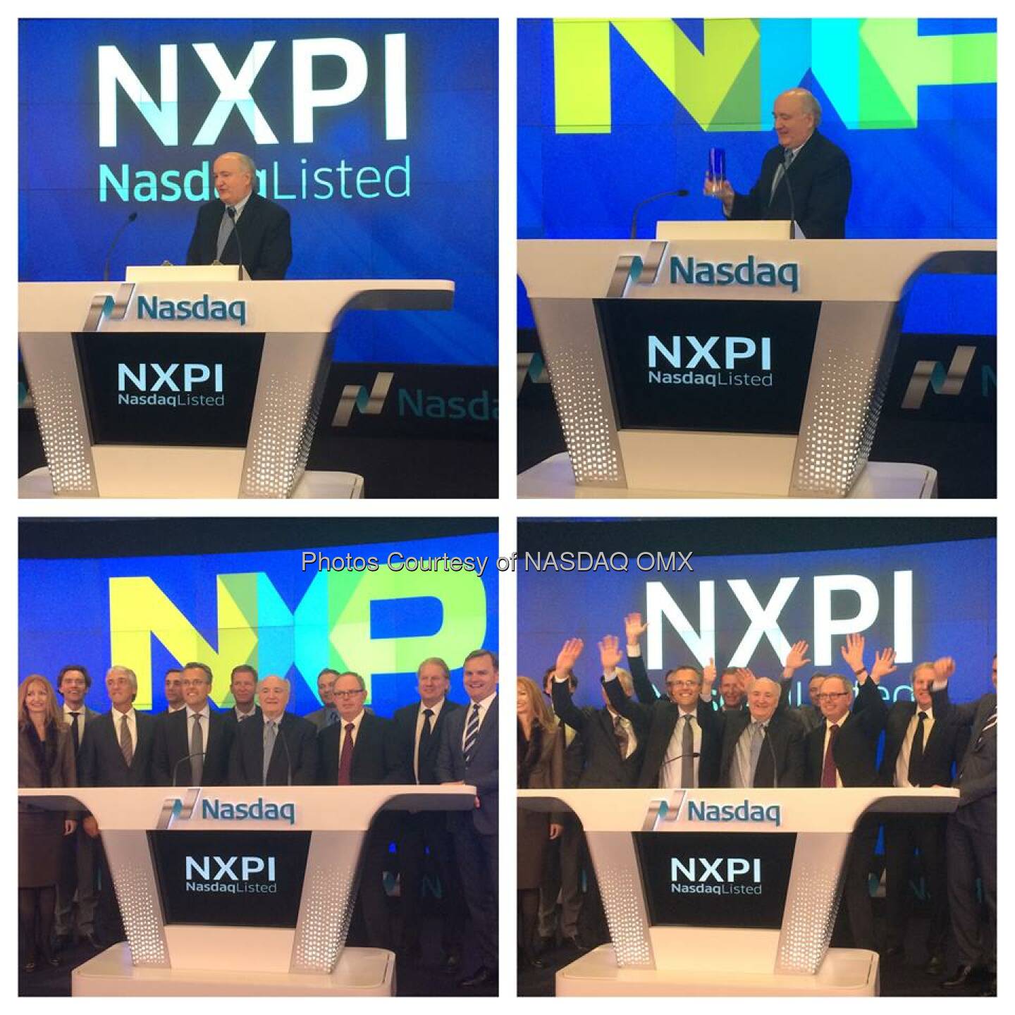 NXP Semiconductors rings the #Nasdaq Closing Bell! $NXPI #N100  Source: http://facebook.com/NASDAQ