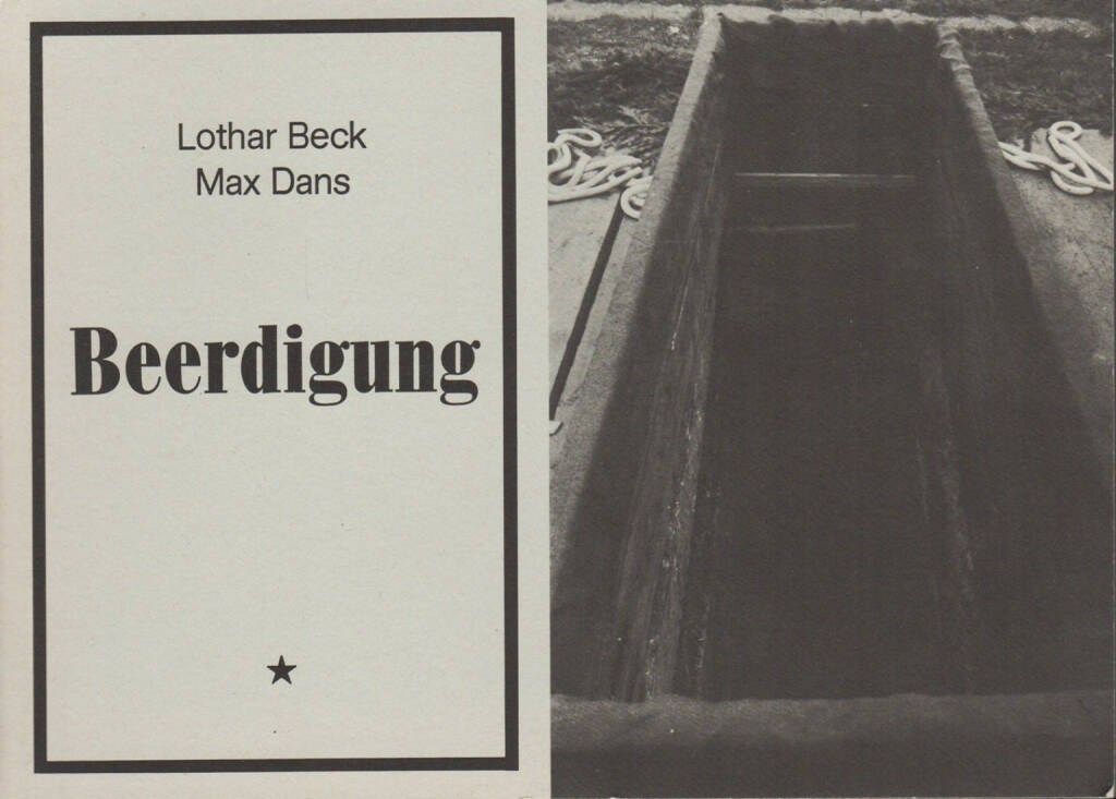 Lothar Beck & Max Dans - Beerdigung, Internationalismus Verlag 1977, Cover - http://josefchladek.com/book/lothar_beck_max_dans_-_beerdigung, © (c) josefchladek.com (05.11.2014) 