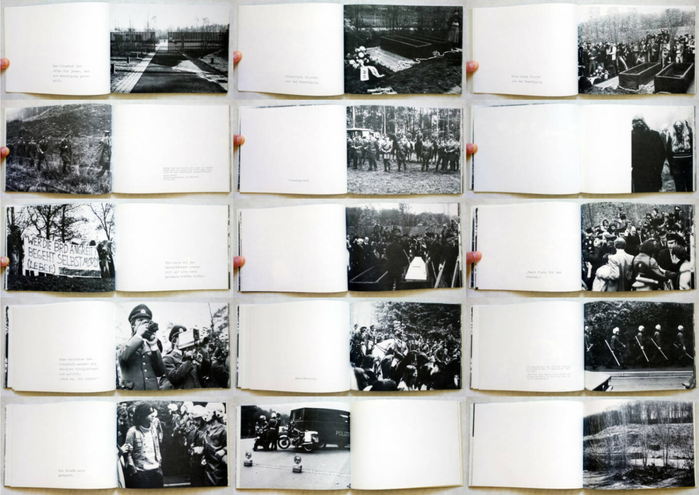 Lothar Beck & Max Dans - Beerdigung, Internationalismus Verlag 1977, Beispielseiten, sample spreads - http://josefchladek.com/book/lothar_beck_max_dans_-_beerdigung