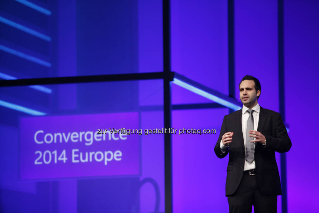 Lyoness Europe AG: Lyoness Mitarbeiter Christian Vancea als Speaker bei der Microsoft Convergence, © Aussender (07.11.2014) 