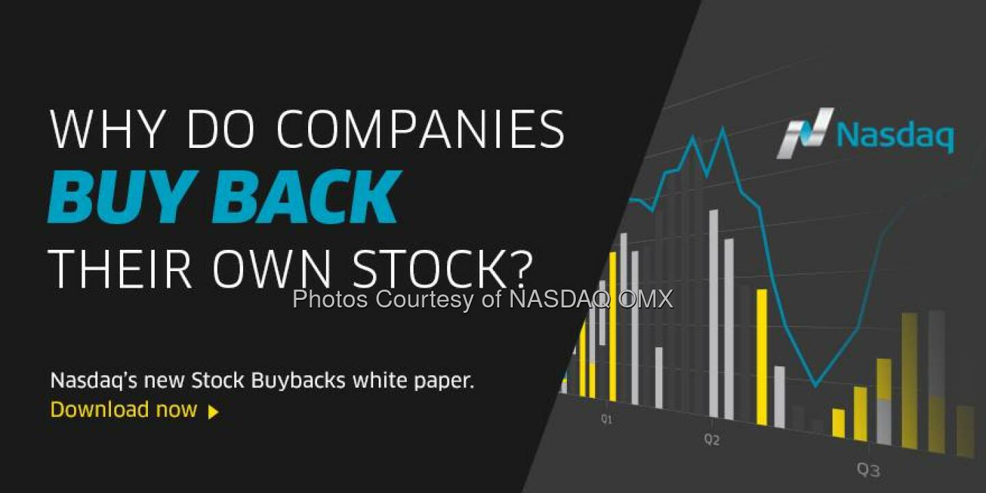 Aktienrückkauf: Ever wonder why companies buy back their own stock? Learn more in our latest White Paper on Stock Buybacks http://spr.ly/6185Svv7  Source: http://facebook.com/NASDAQ