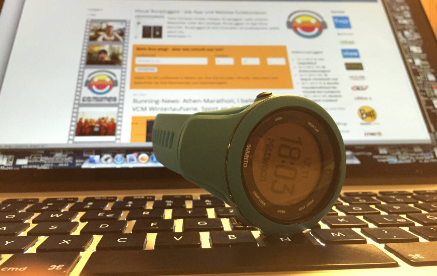 Suunto-Uhr, Runplugged-Website - ein Test