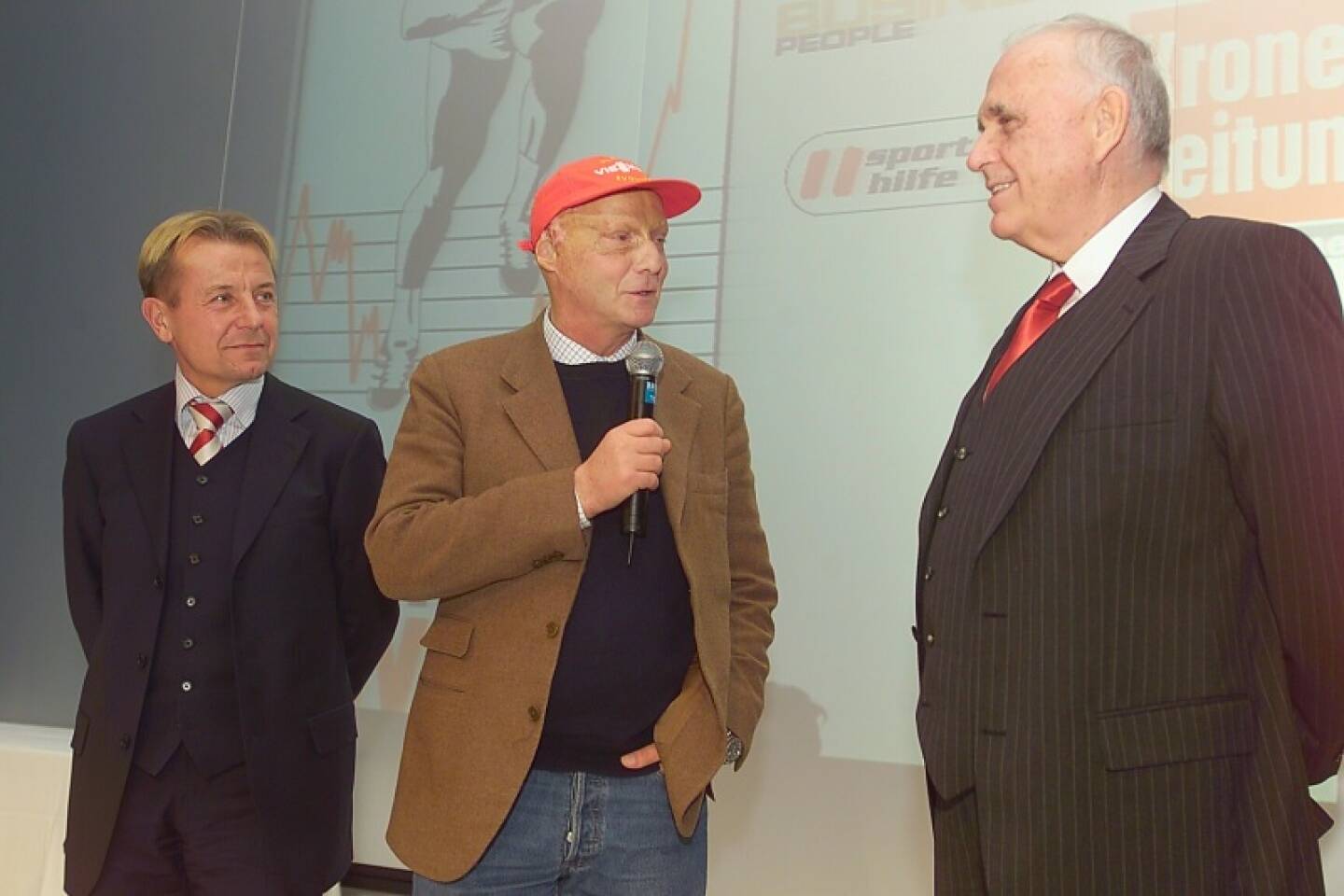 Karl Schweitzer, Niki Lauda, Michael Kuhn