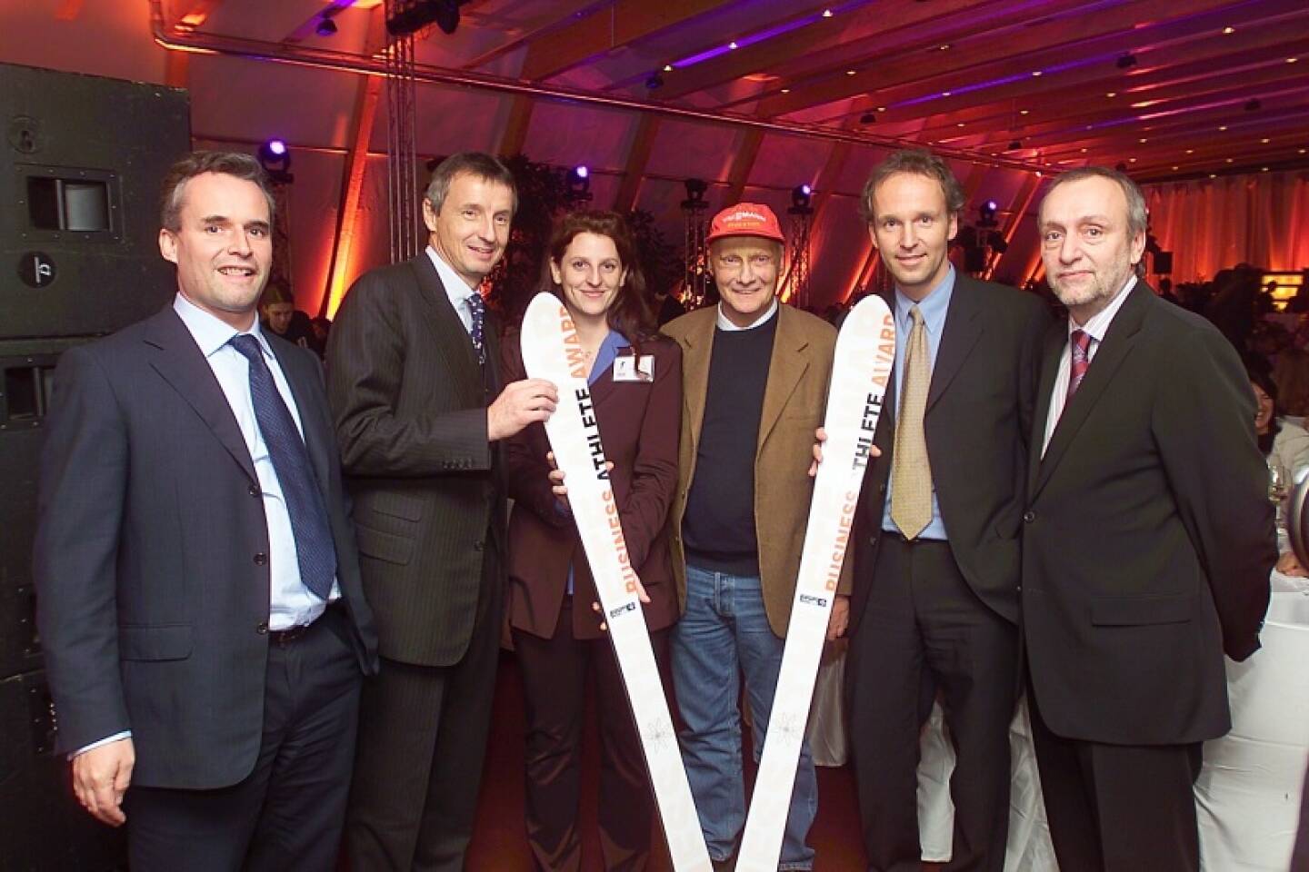 Axel Mader, Martin Bartenstein, Bettina Pfluger, Niki Lauda, Christian Drastil, Rudolf Fischer