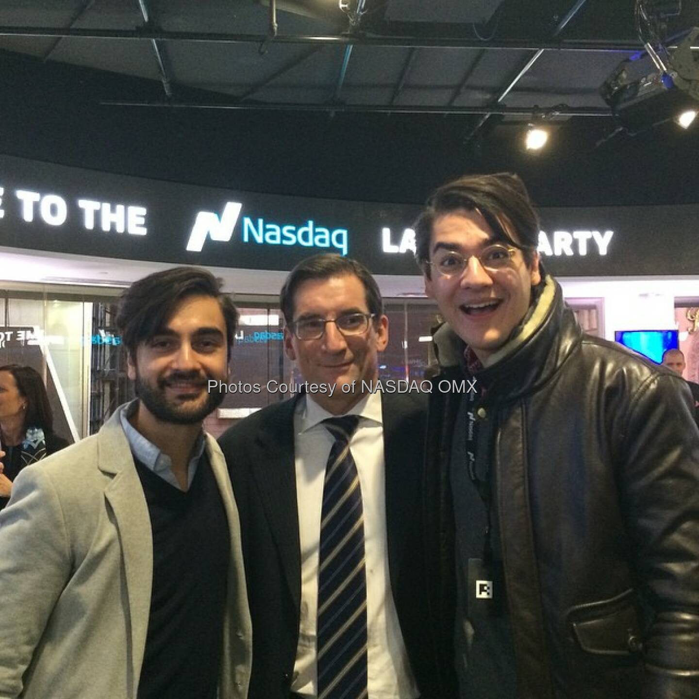 #YouTube stars @avbyte hang out with #Nasdaq's CEO Bob Greifeld at the #IgniteYourAmbition Nasdaq launch party! @mashable @youtube  Source: http://facebook.com/NASDAQ