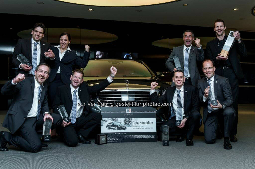 Internationaler Wettbewerb für Mercedes-Benz Servicemitarbeiter: Team Deutschland – Gesamtsieger 2014 , © Aussendung (21.11.2014) 