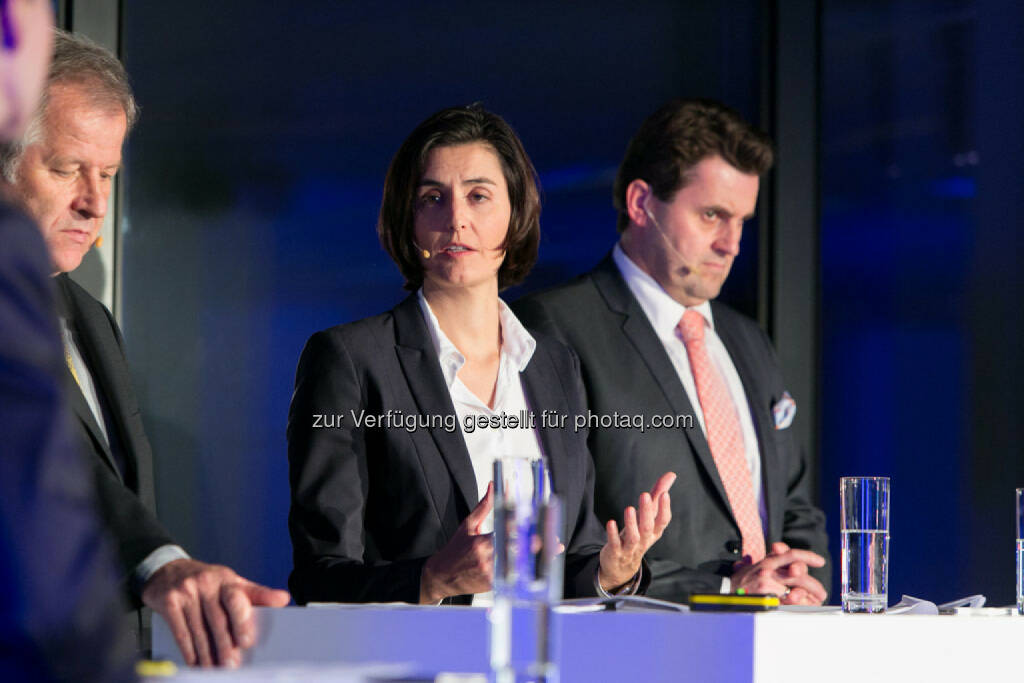 Eduard Zehetner (CEO Immofinanz), Birgit Noggler (CFO Immofinanz), Dietmar Reindl (COO Immofinanz), http://privatanleger.immofinanz.com/, © Martina Draper für Immofinanz (27.11.2014) 