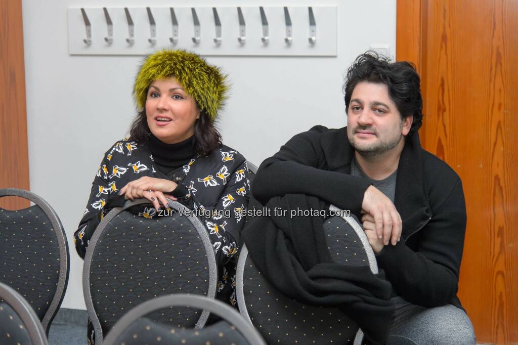 Anna Netrebko und Yusif Eyvazov: Arenaria GmbH: Anna Netrebkos „Die Schneekönigin“ im Haydnsaal, Schloss Esterházy: Start des Kartenvorverkaufs und erstes Vorsingen, © Aussender (28.11.2014)