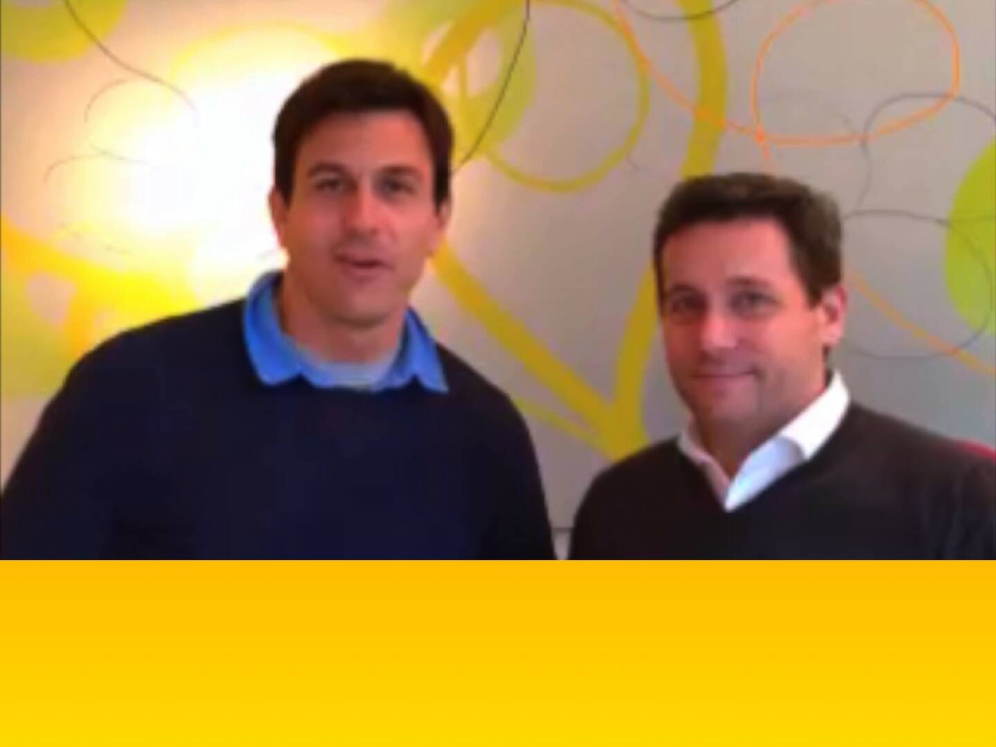 Toto Wolff, Rene Berger (Videozuspielung)