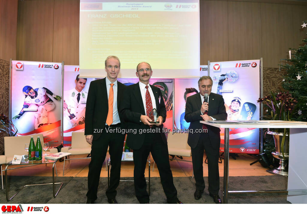 Christian Drastil, Franz Gschiegl und Hans Huber. (Photo: GEPA pictures/ Martin Hoermandinger) (02.12.2014) 