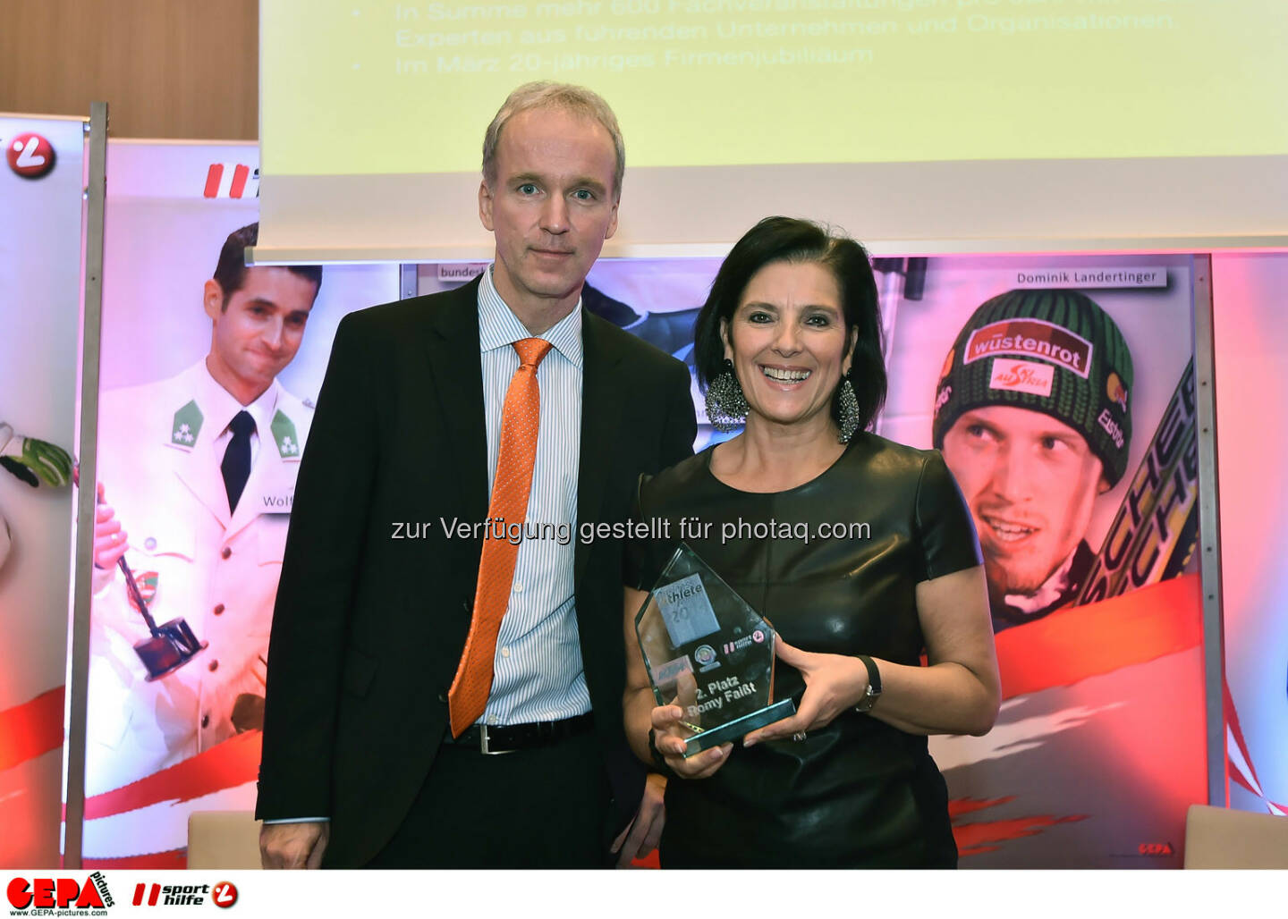 Christian Drastil und Romy Faisst. (Photo: GEPA pictures/ Martin Hoermandinger)