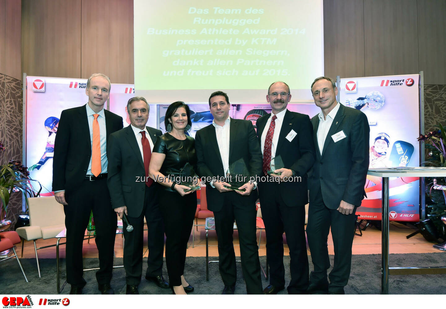 Christian Drastil, Hans Huber, Romy Faisst, Rene Berger, Franz Gschiegl und Anton Schutti. (Photo: GEPA pictures/ Martin Hoermandinger)