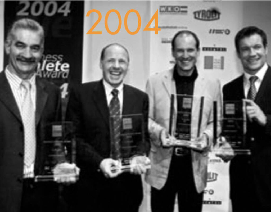 2004: Vinzenz Hörtnagl, Harti Weirather, Heinz Kinigadner, Armin Assinger (03.12.2014) 