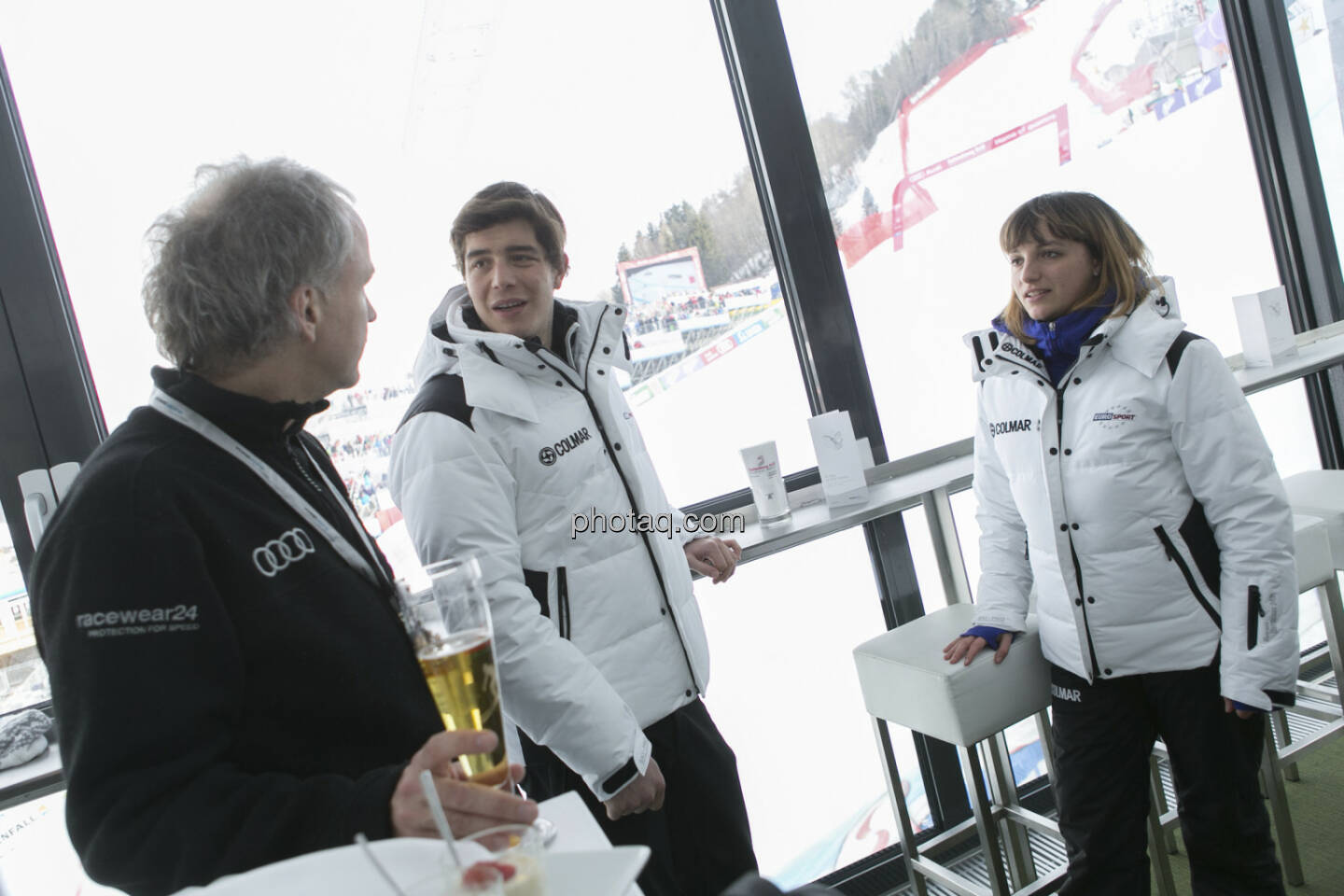 Christian Drastil, voestalpine WM-blogger Markus Kerschbamer und Johanna Holzer