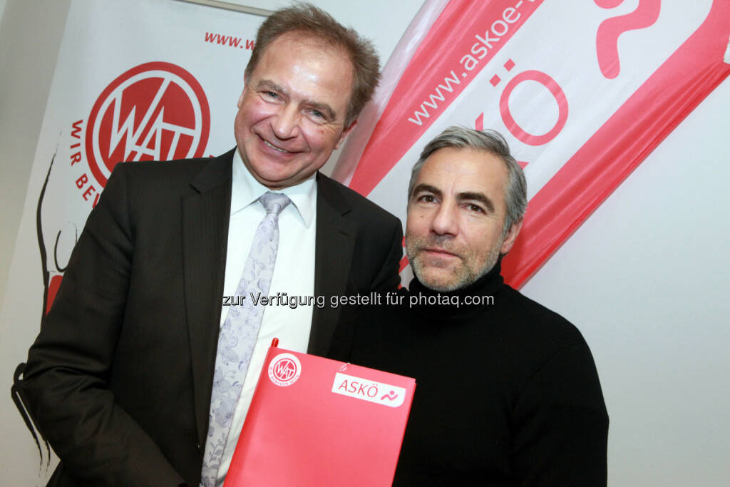 Johnny Schweiger, Christian Pöttler - ASKÖ-Wien und WAT starten mit gemeinsamen Landesverband durch (Bild: Michael Zink), © Aussendung (11.12.2014) 