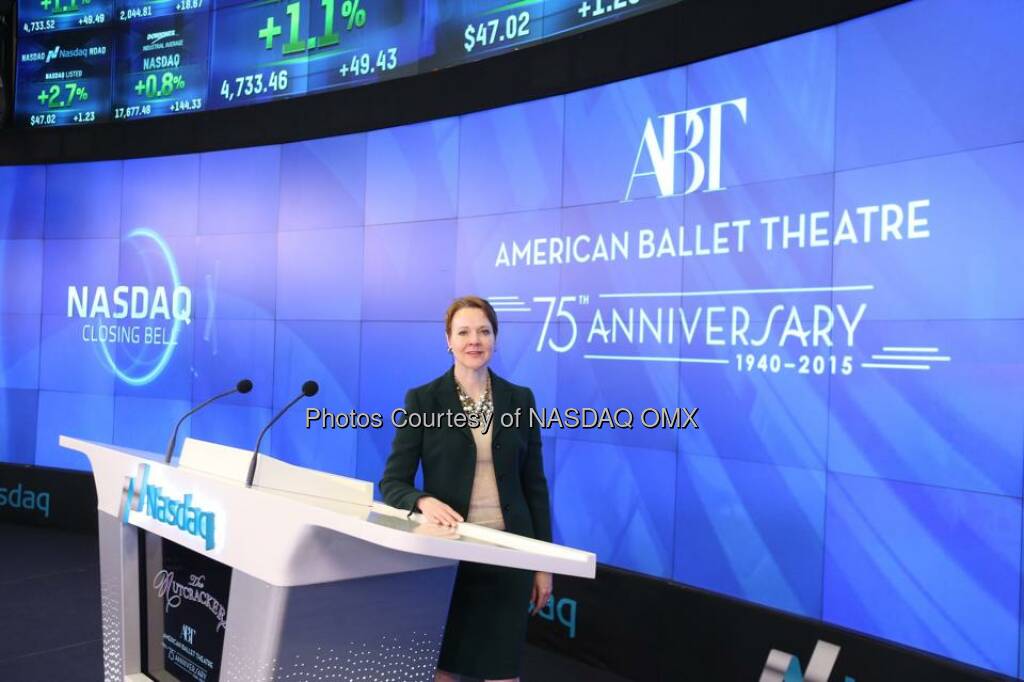 Awesome photos from the cast of The Nutcracker ringing the Nasdaq Closing Bell! American Ballet Theatre  Source: http://facebook.com/NASDAQ (12.12.2014) 
