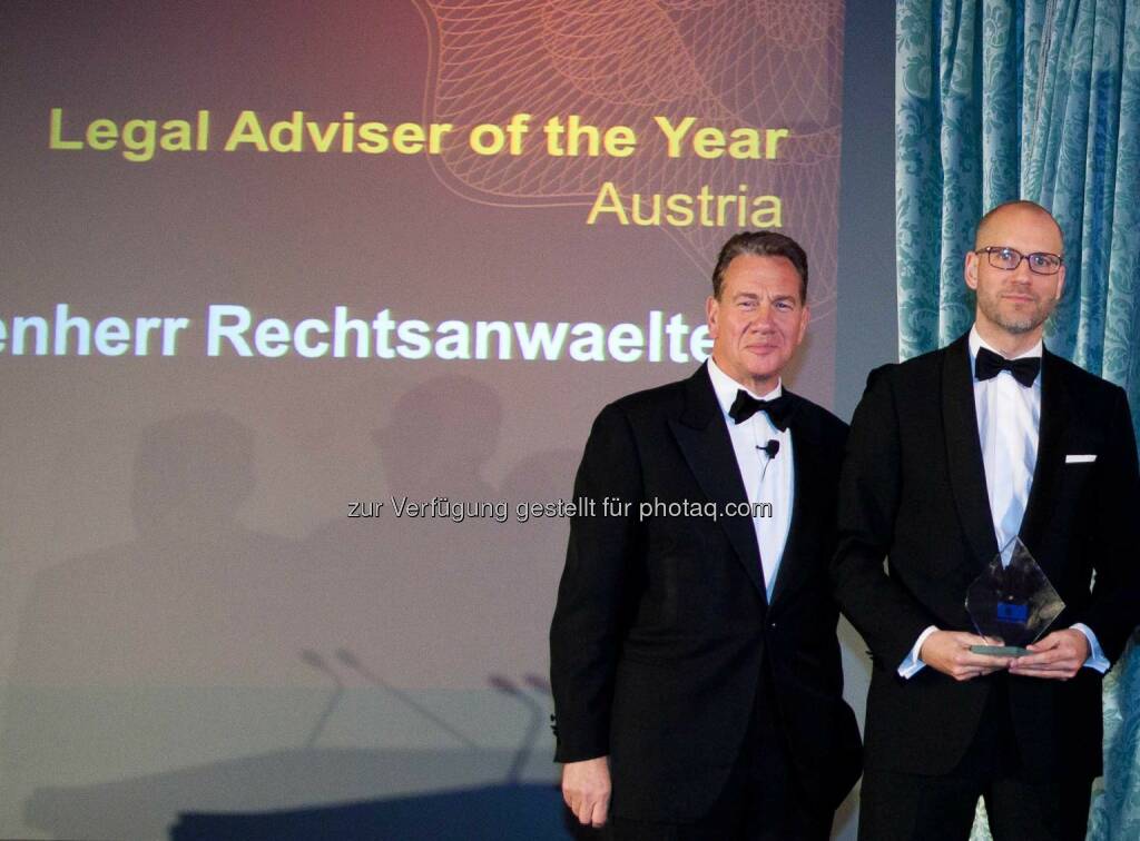 Michael Portillo (Moderator), Alexander Popp (Partner, Schönherr): Schönherr wurde im Rahmen der vom Informationsanbieter Mergermarket veranstalteten European M&A Awards als „M&A-Rechtsanwaltskanzlei des Jahres in Österreich“ ausgezeichnet. Fotocredit: Mergermarket, © Aussendung (12.12.2014) 