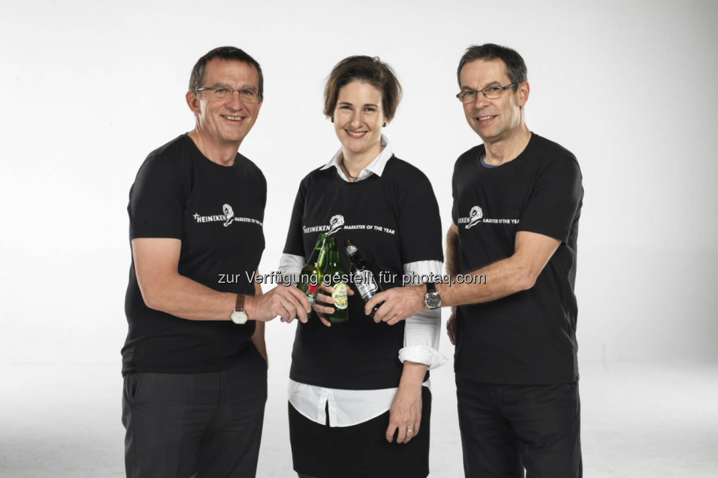 Andreas Stieber (Geschäftsführer Marketing Brau Union Österreich) , Eva Wörnhörer (Leitung Trademarketing LH Brau Union Österreich) und Harald Neudorfer (Leitung Trademarketing Gastronomie Brau Union Österreich): Brau Union Österreich AG: Marketer of the Year 2015: Heineken holt begehrte Cannes-Auszeichnung