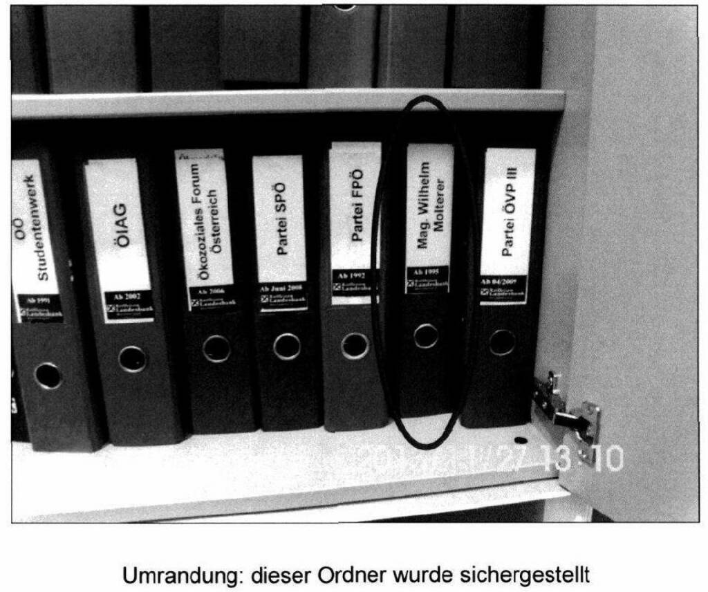 Kurt Kuch: Ordner, die bei Ludwig Scharinger in der RLB OÖ gefunden wurden (26.12.2014) 