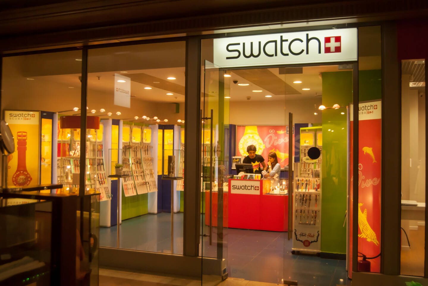 Swatch store <a href=http://www.shutterstock.com/gallery-1489708p1.html?cr=00&pl=edit-00>Romas_Photo</a> / <a href=http://www.shutterstock.com/editorial?cr=00&pl=edit-00>Shutterstock.com</a>