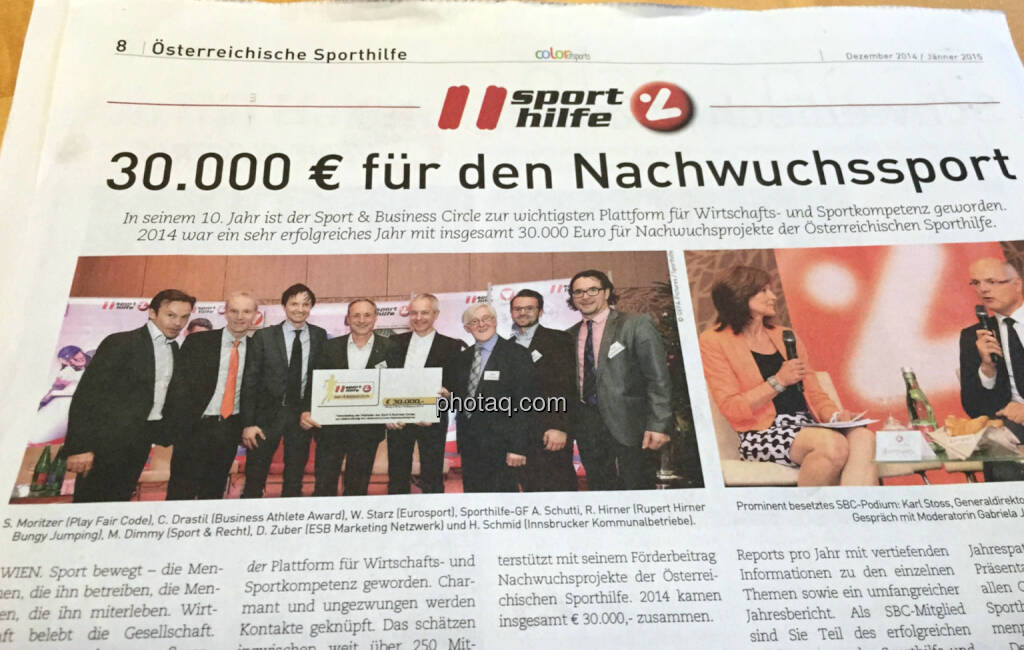 30.000 Euro für den Nachwuchssport, Runplugged dabei (31.12.2014) 