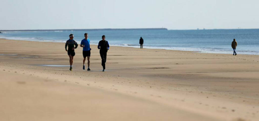 Martin Himmelbauer, Dominik Stadlmann, Andreas Vojta, Strandlauf, laufen, Strand, Meer, © Wilhelm Lilge (10.01.2015) 