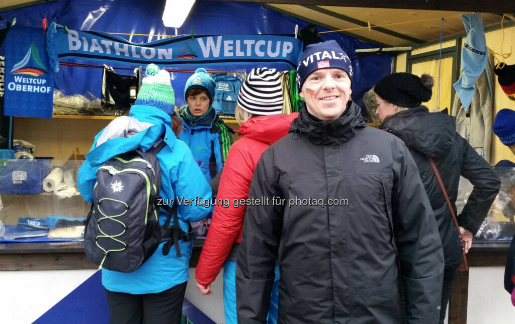 Christian-Hendrik Knappe (Deutsche Bank) beim Biathlon in Oberhof, © Aussendung (10.01.2015) 