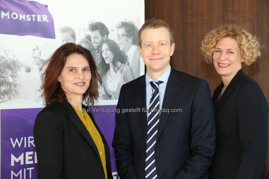 Romana Hausleitner (BMD Systemhaus GmbH), Paul Eiselsberg (Senior Research Director IMAS International), Barbara Riedl-Wiesinger (Monster Worldwide Austria GmbH): Monster Worldwide Austria GmbH: Monster Jobwechsler Studie 2015/1: Ein Fünftel denkt über einen Jobwechsel nach, © Aussender (13.01.2015) 