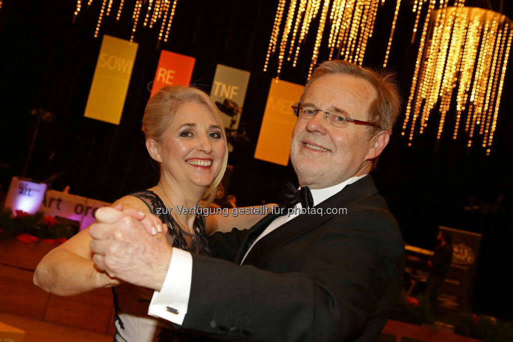 Rektor JKU Linz Richard Hagelauer mit Gattin Angelika, © JKU Linz (17.01.2015) 