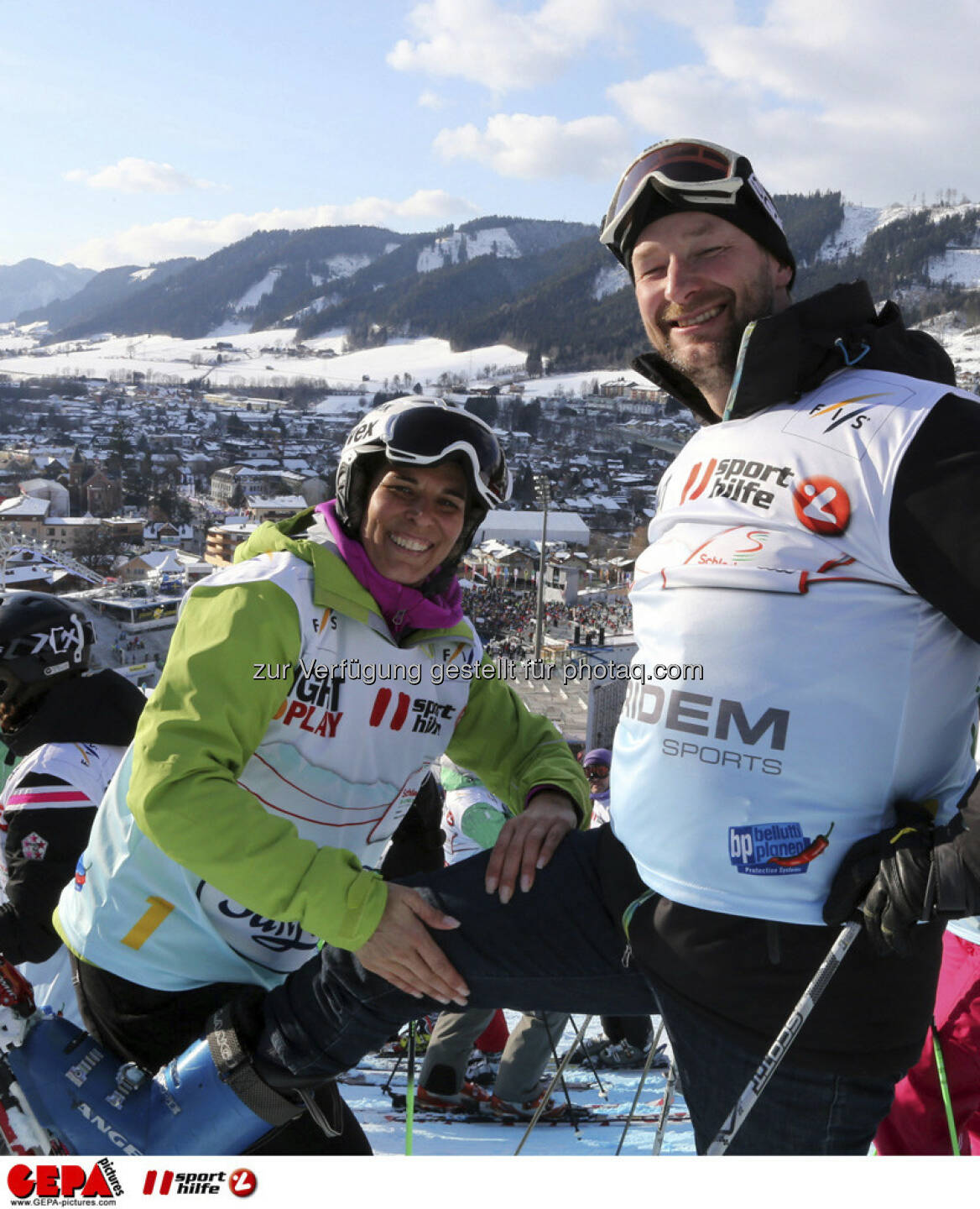 Michaela Dorfmeister und Kjetil Andre Aamodt. Foto: GEPA pictures/ Hans Simonlehner