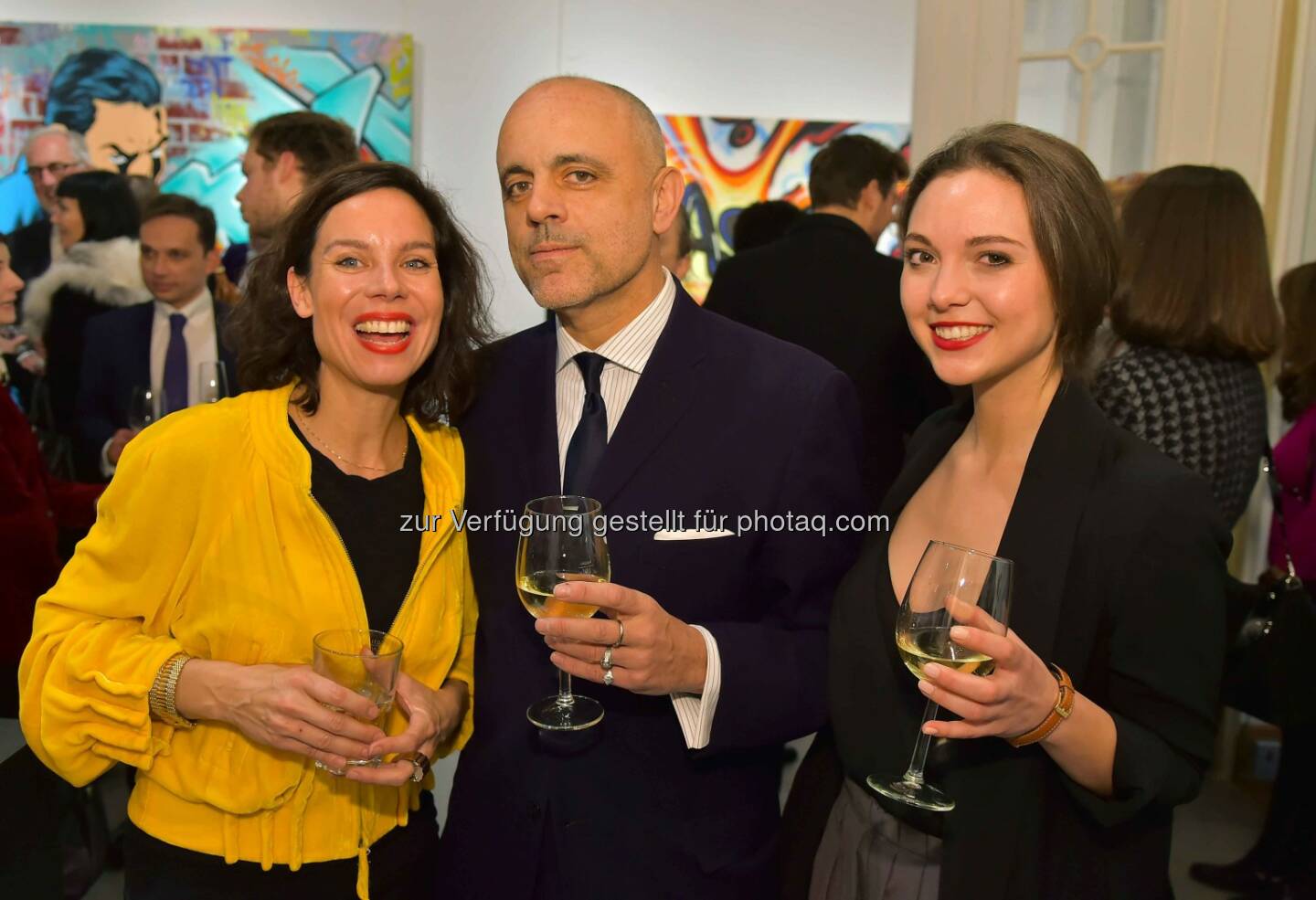 Direktorin Caroline Messensee,  Kunstexperte Gerald Matt, Muehlbacher
