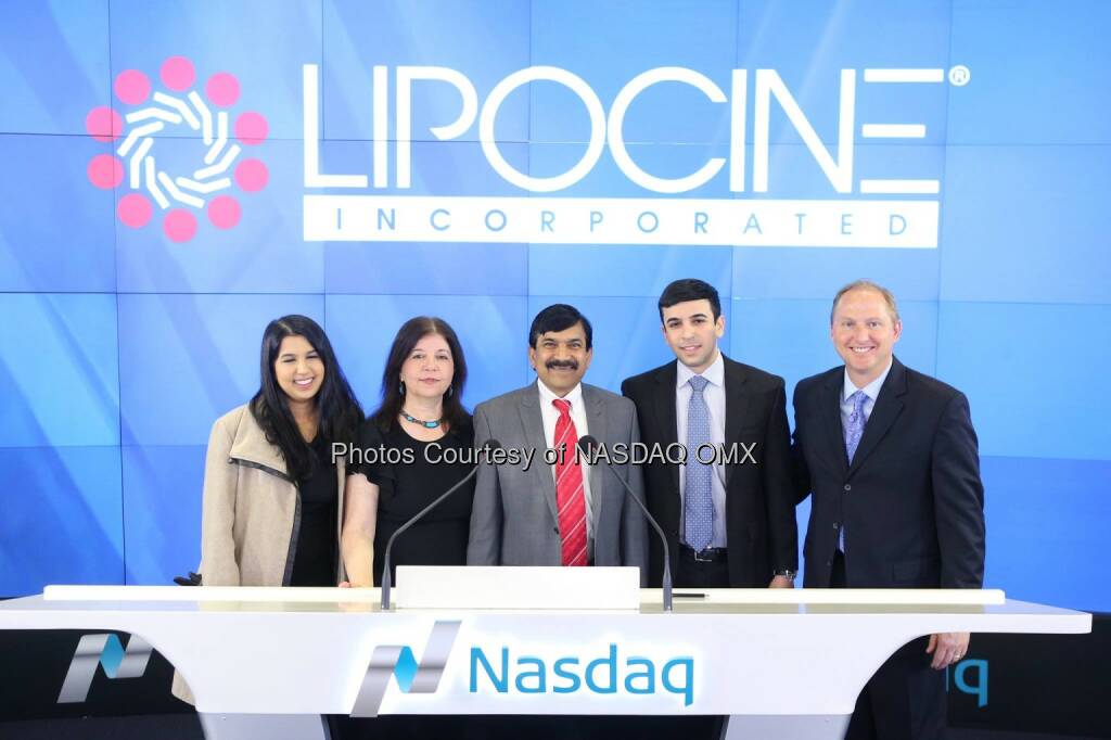 Lipocine Inc. rings the #Nasdaq Closing Bell! $LPCN  Source: http://facebook.com/NASDAQ (21.01.2015) 