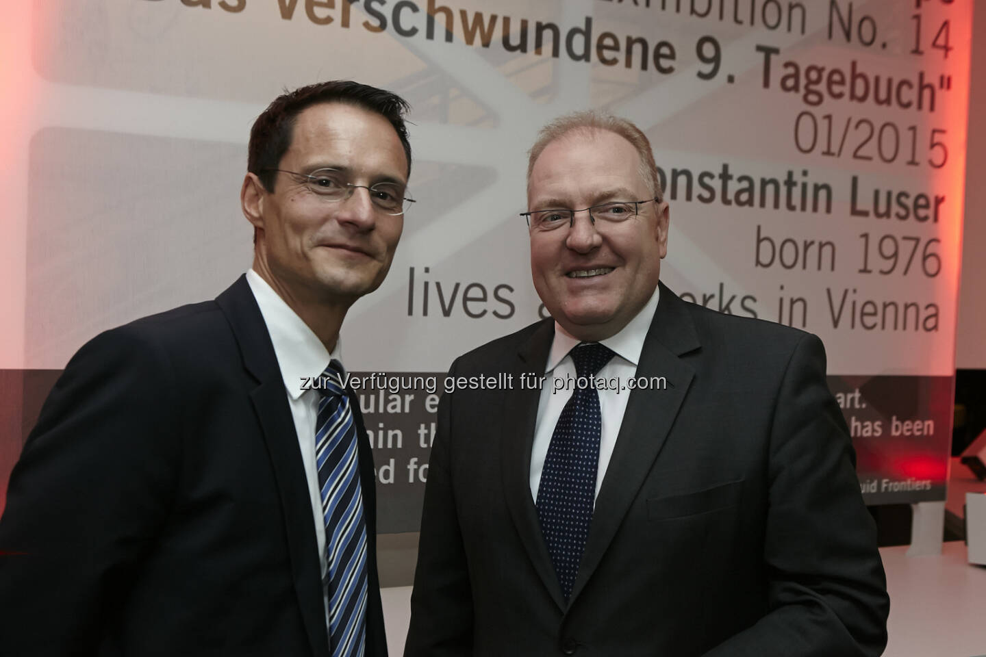 Accenture Managing Director Daniel Baur mit Helmut Bernkopf, Vorstand UniCredit Bank Austria