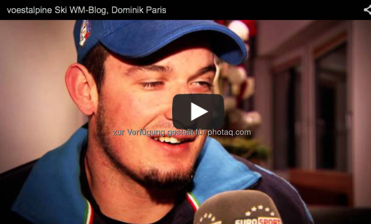 Er ist der Silber-Medaillengewinner der Abfahrt in Schladming und Führender im Abfahrts-Weltcup, Interview mit Dominik Paris  http://voestalpine-wm-blog.at/2013/02/11/interview-mit-dominik-paris/#.URk6JI7aK_Q